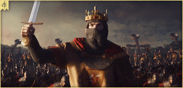 Crusader Kings 3 epic battle scene 4K grand strategy