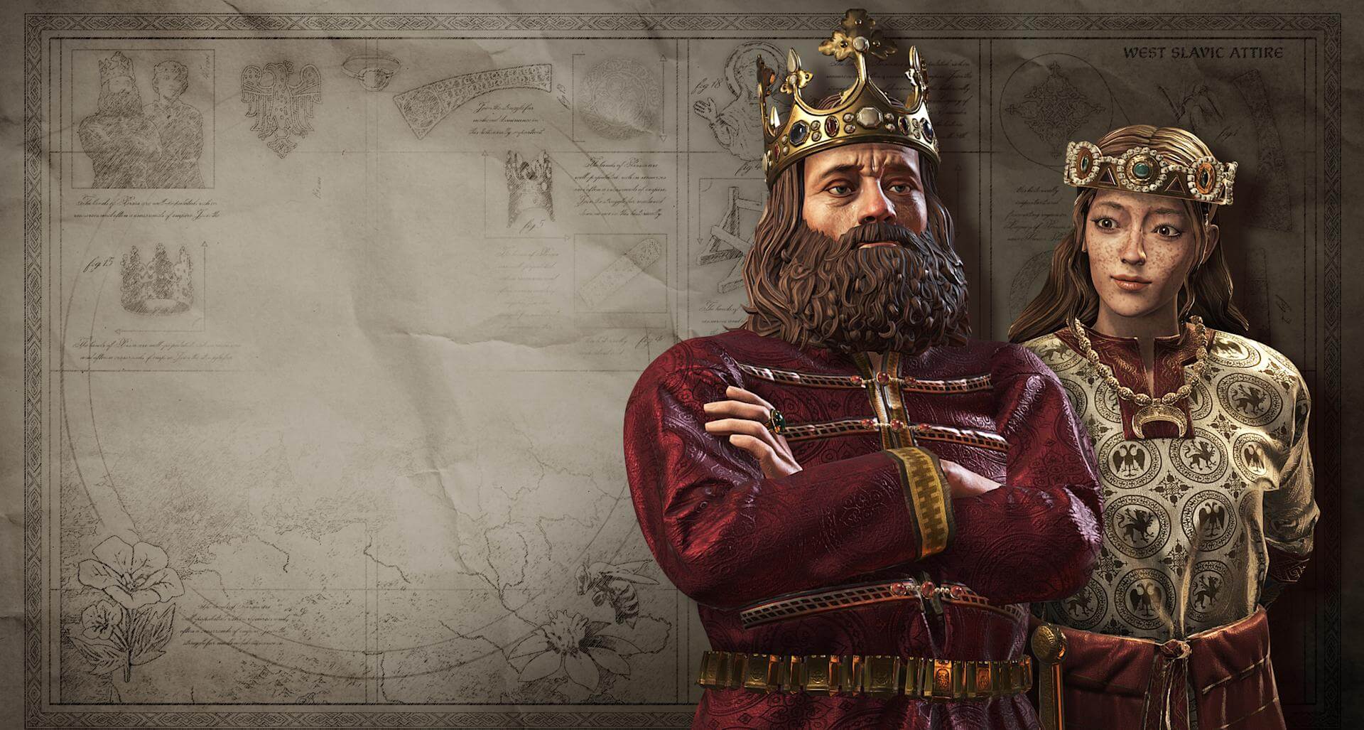 Crusader Kings III West Slavic attire 4K